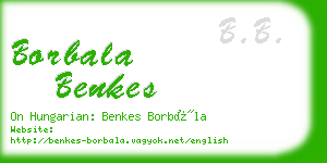borbala benkes business card